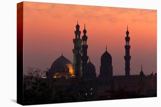 Egypt, Cairo, Mosque-Madrassa of Sultan Hassan in Backlight-Catharina Lux-Premier Image Canvas