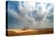 Egypt, Cairo, Pyramids of Giza, Desert, Clouds-Catharina Lux-Premier Image Canvas