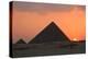 Egypt, Cairo, Pyramids of Giza, Sunset-Catharina Lux-Premier Image Canvas