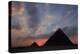 Egypt, Cairo, Pyramids of Giza, Sunset-Catharina Lux-Premier Image Canvas