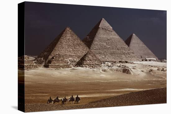 Egypt, Cairo, Pyramids of Gizeh by Night-Catharina Lux-Premier Image Canvas