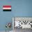 Egypt Flag Design with Wood Patterning - Flags of the World Series-Philippe Hugonnard-Stretched Canvas displayed on a wall