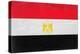 Egypt Flag Design with Wood Patterning - Flags of the World Series-Philippe Hugonnard-Stretched Canvas