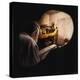 Egypt, Howard Carter Enters Burial Chamber at Tutankhamens Tomb-null-Premier Image Canvas