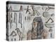 Egypt, Thebes, Luxor, Valley of the Kings, Close-Up of Mural Paintings-null-Premier Image Canvas