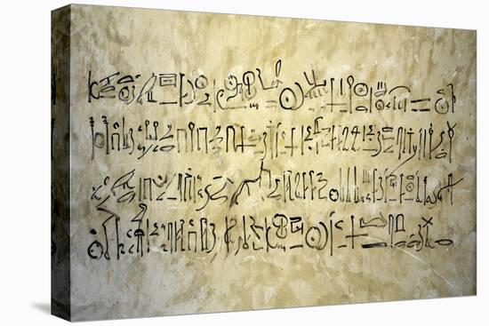 Egypt, Thebes, Luxor, Valley of the Kings, Tomb of Thutmose IV, Inscription on Wall-null-Premier Image Canvas