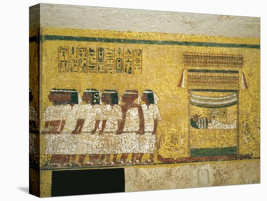 Egypt, Thebes, Luxor, Valley of the Kings, Tomb of Tutankhamen, Funerary Mural Paintings-null-Premier Image Canvas