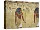 Egypt Valley of the Kings, Tomb of Seti I, Mural Painting of Two Gods, from Nineteenth Dynasty-null-Premier Image Canvas