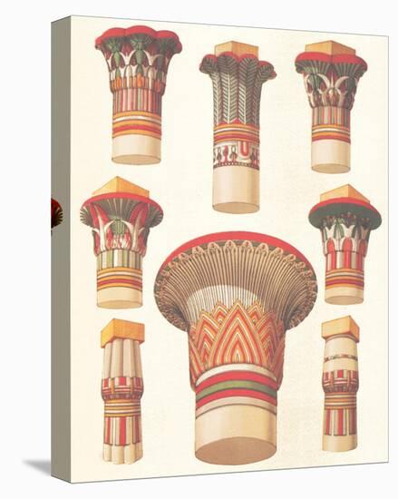 Egyptian Capitals-Owen Jones-Stretched Canvas