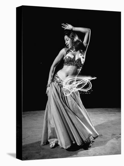 Egyptian Dancer Samia Gamal, Thrusting Sidewise to Make a Lassolike Pattern-Loomis Dean-Premier Image Canvas