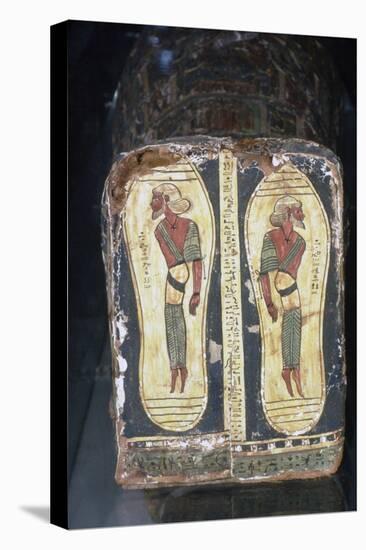 Egyptian Painting of Captives on Feet of Mummy of a Pharaoh-Unknown-Premier Image Canvas