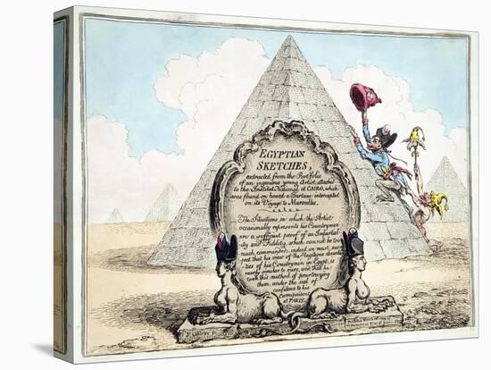 Egyptian Sketches, Published Hannah Humphrey in 1799-James Gillray-Premier Image Canvas