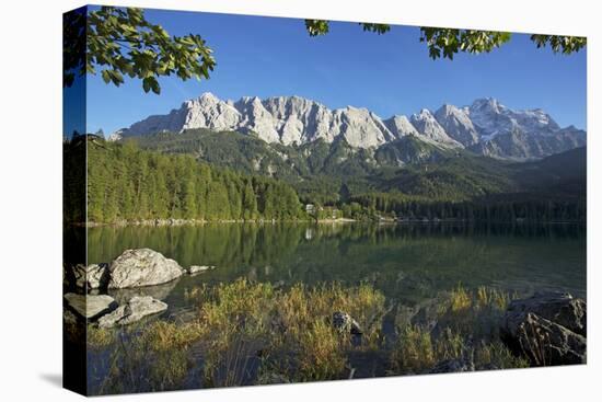 Eibsee in Grainau Near Garmisch-Partenkirchen, Wetterstein Range with Zugspitze-Uwe Steffens-Premier Image Canvas