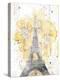 Eiffel Bloom Yellow-OnRei-Stretched Canvas