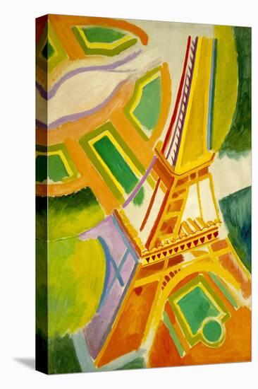 Eiffel Tower, 1924 (Oil on Canvas)-Robert Delaunay-Premier Image Canvas