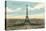 Eiffel Tower and Panoramic View of Paris-null-Stretched Canvas