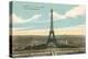 Eiffel Tower and Panoramic View of Paris-null-Stretched Canvas