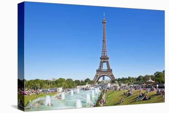 Eiffel Tower and the Trocadero Fountains, Paris, France, Europe-Neale Clark-Premier Image Canvas