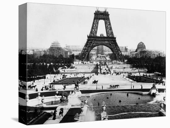 Eiffel Tower Being Constructed Halfway-Bettmann-Premier Image Canvas