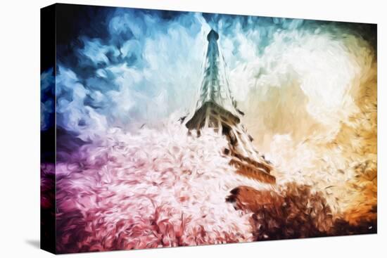 Eiffel Tower Colros - In the Style of Oil Painting-Philippe Hugonnard-Premier Image Canvas