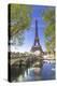 Eiffel Tower in green-Philippe Manguin-Premier Image Canvas