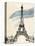 Eiffel Tower in Pen-Morgan Yamada-Stretched Canvas