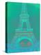 Eiffel Tower in Turquoise-Cora Niele-Premier Image Canvas