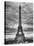 Eiffel Tower, Paris, France - Black and White Photography-Philippe Hugonnard-Premier Image Canvas