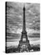 Eiffel Tower, Paris, France - Black and White Photography-Philippe Hugonnard-Premier Image Canvas