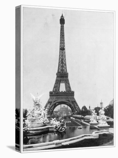 Eiffel Tower, Paris, Late 19th Century-John L Stoddard-Premier Image Canvas