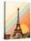 Eiffel Tower Rainbow-Florent Bodart-Premier Image Canvas