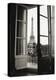 Eiffel Tower through French Doors-Christian Peacock-Stretched Canvas