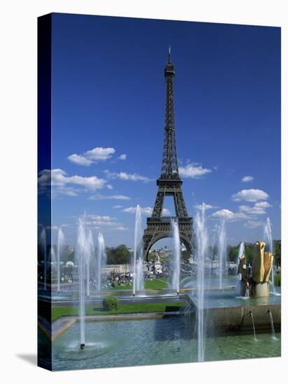 Eiffel Tower with Water Fountains, Paris, France, Europe-Nigel Francis-Premier Image Canvas