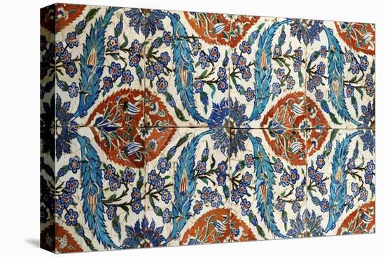 Eight Composite Iznik Polychrome Square Tiles, circa 1575-null-Premier Image Canvas