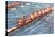 Eight-Man Rowing-null-Stretched Canvas