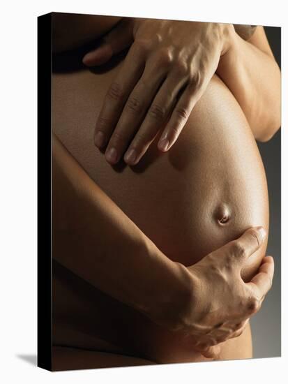 Eight Months Pregnant Woman-Coneyl Jay-Premier Image Canvas