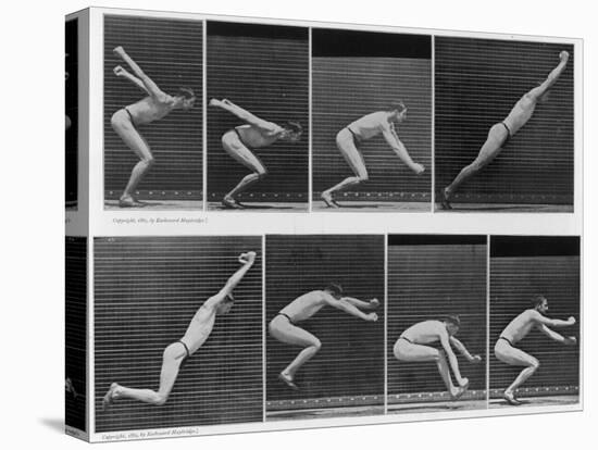 Eight Shots of a Man Jumping-null-Premier Image Canvas