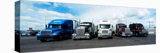 Eighteen Wheeler Vehicles on the Road-null-Premier Image Canvas