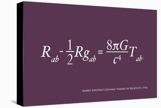 Einstein Theory of Relativity-Michael Tompsett-Stretched Canvas