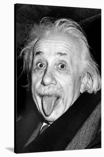 Einstein, Tongue-null-Stretched Canvas