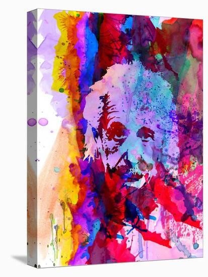 Einstein Watercolor-Anna Malkin-Stretched Canvas