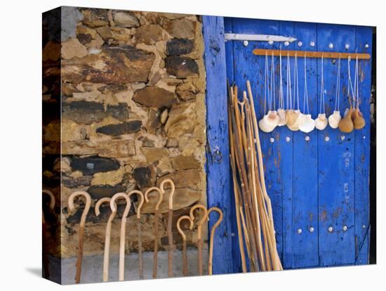 El Camino Pilgrimage to Santiago De Compostela, Scallop Shells and Walking Sticks, Galicia, Spain-Ken Gillham-Premier Image Canvas