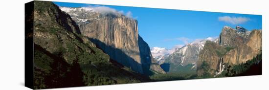 El Capitan and Half Dome Rock Formations, Yosemite National Park, California-null-Stretched Canvas