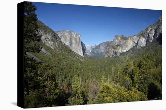 El Capitan, Half Dome, and Bridalveil Fall, Yosemite NP, California-David Wall-Premier Image Canvas