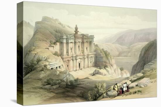 El Deir, Petra, March 8th 1839, Plate 90 from Volume III The Holy Land, Engraved by Louis Haghe-David Roberts-Premier Image Canvas