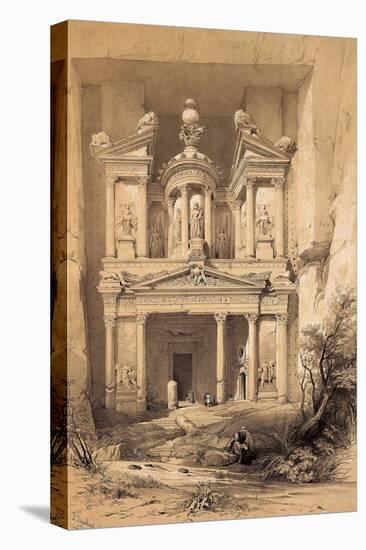 El Kasne (Treasury), Petra, Jordan, 1843 Engraving-David Roberts-Premier Image Canvas