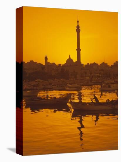 El Mina Mosque and Port, Tripoli, Lebanon, Middle East-Charles Bowman-Premier Image Canvas