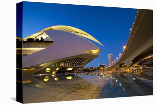 El Palau De Les Arts Reina Sofia (Opera House and Performing Arts Centre) at Night-Lee Frost-Premier Image Canvas