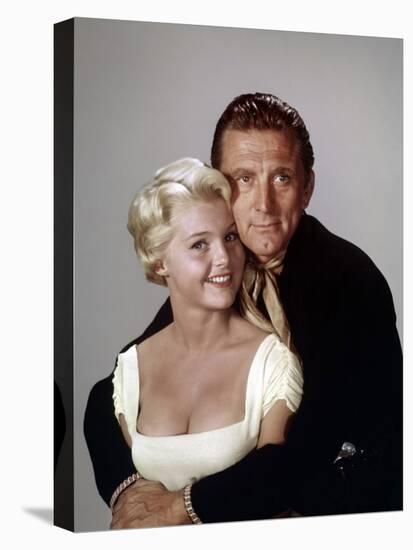 El Perdido (The Last Sunset) by Robert Aldrich with Carol Lynley and Kirk Douglas, 1961 (photo)-null-Stretched Canvas