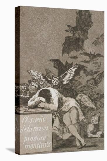 El Sueño De La Razón Produce Monstruos (The Sleep of Reason Produces Monsters)-Francisco de Goya-Premier Image Canvas